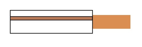 147 Cable - White/Brown (100M)