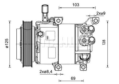 Brand new OEM MAHLE Compressor