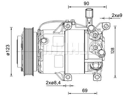 Brand new OEM MAHLE Compressor