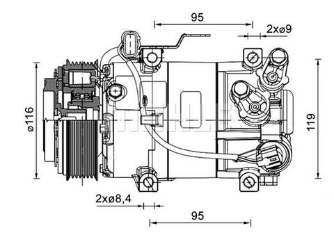 Brand new OEM MAHLE Compressor