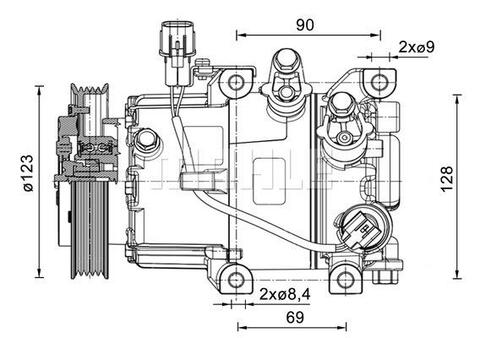 Brand new OEM MAHLE Compressor