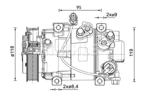 Brand new OEM MAHLE Compressor