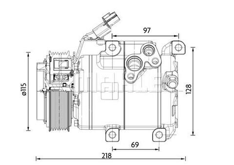 Brand new OEM MAHLE Compressor