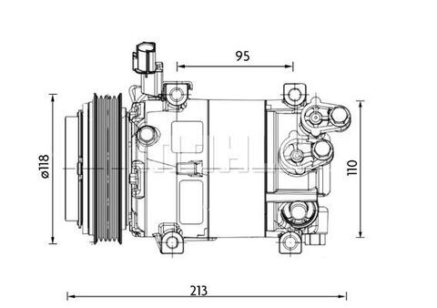 Brand new OEM MAHLE Compressor