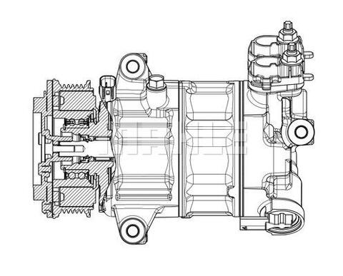 Brand new OEM MAHLE Compressor